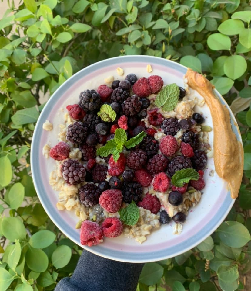 Foto de Avena Horneada con Frutos Rojos