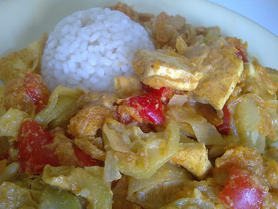 Foto de Tofu al horno con verduras