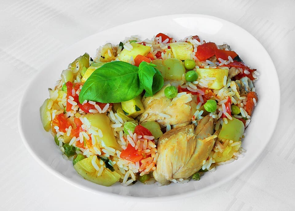 Foto de Pollo y arroz saludable