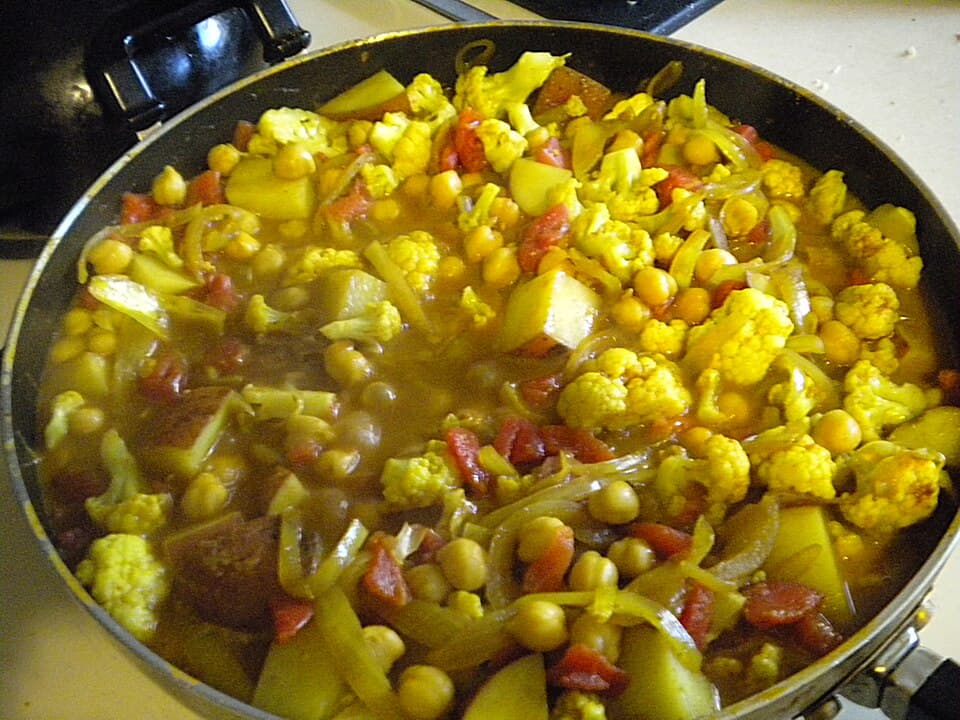 Foto de Curry de Coliflor y Garbanzos