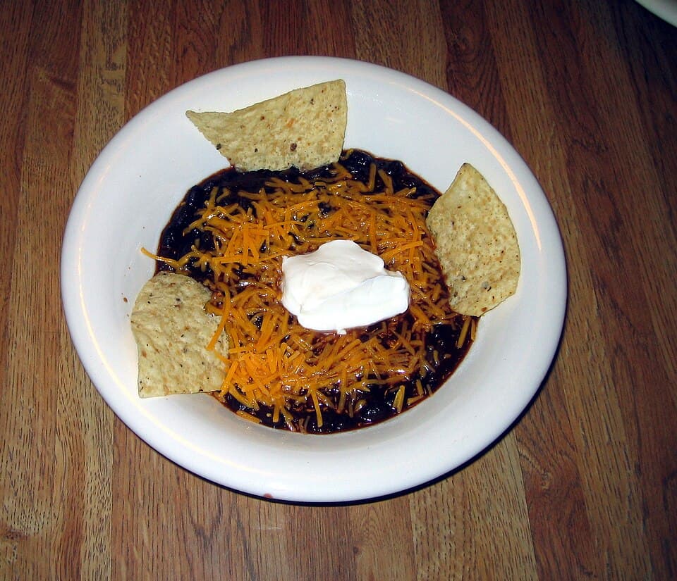 Foto de Chili vegano de alubias negras