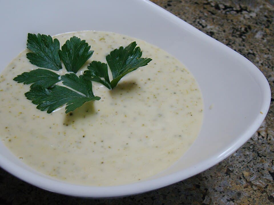 Foto de Crema de brócoli y almendras
