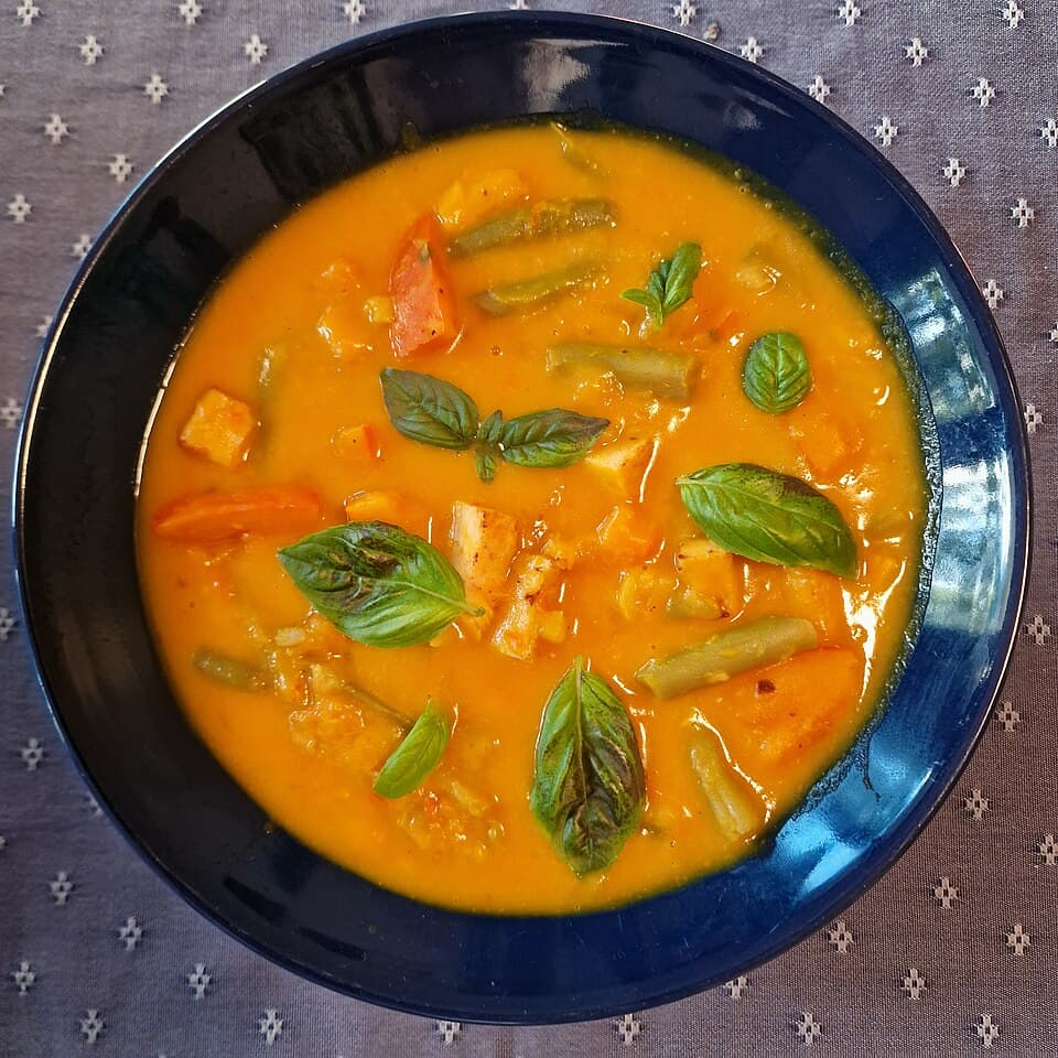 Foto de Crema de calabaza y coco