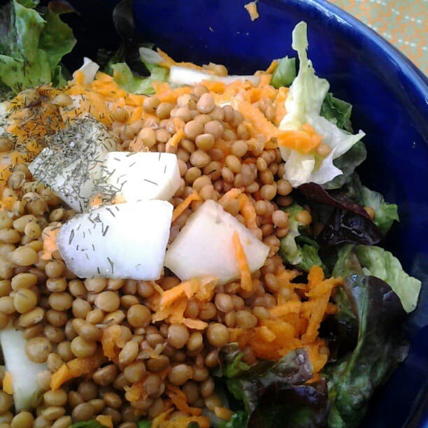 Foto de Ensalada de lentejas a la mediterránea