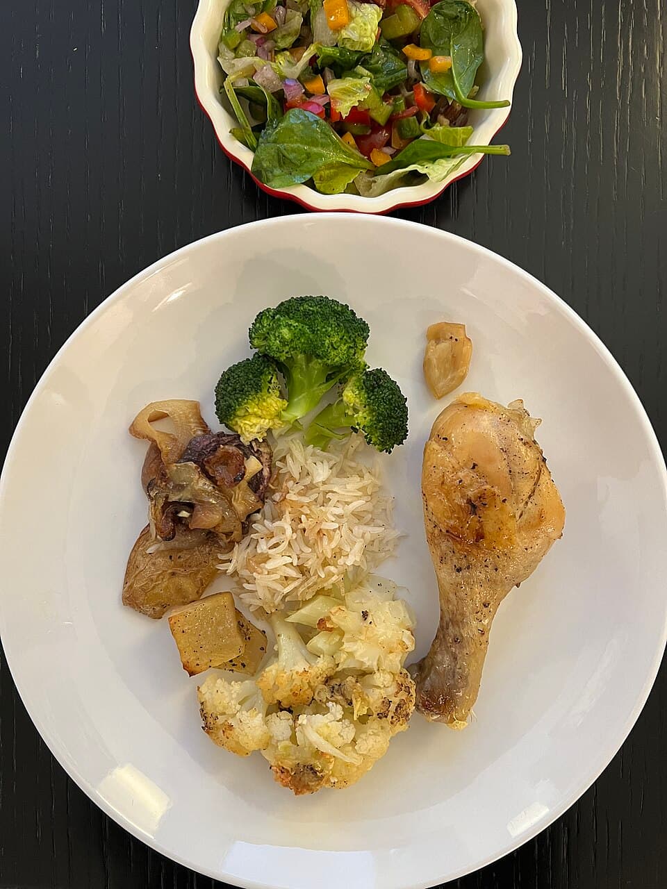 Foto de Pollo a la parrilla con arroz integral y brócoli