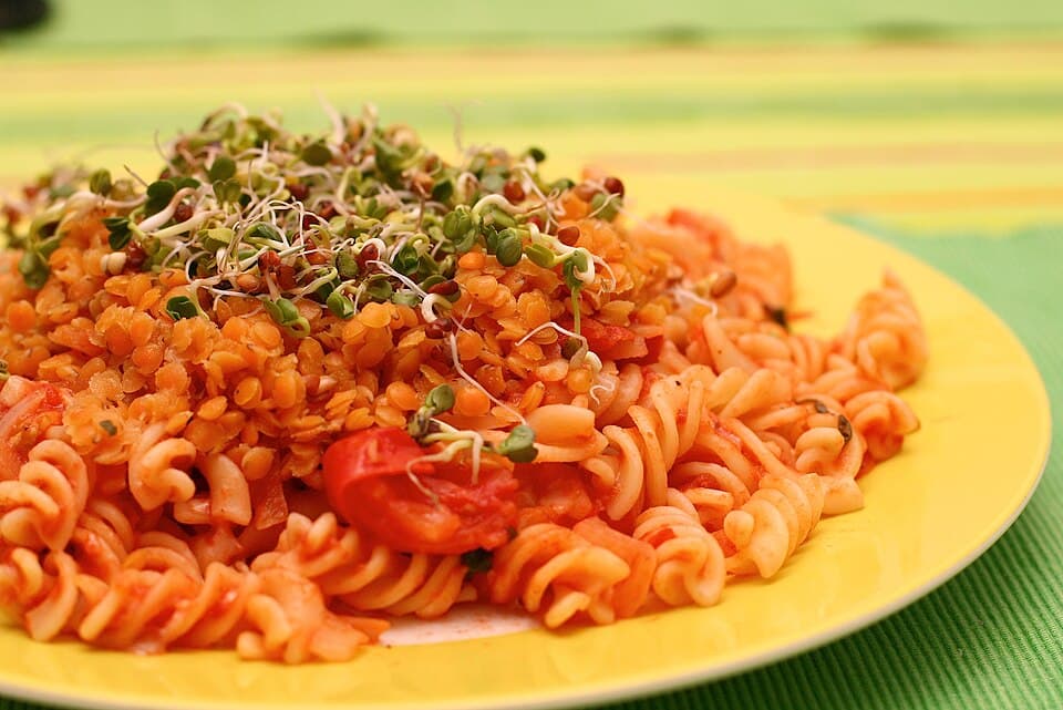 Foto de Pasta con bolognese de lentejas