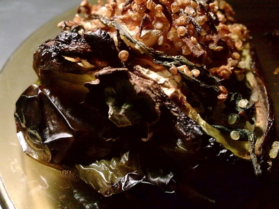 Foto de Pimientos rellenos de quinoa y champiñones