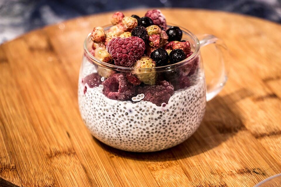 Foto de Pudding de chía con frambuesas