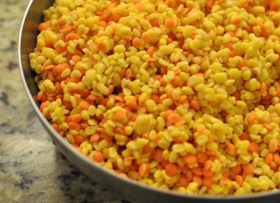 Foto de Lentejas rojas con especias y verduras