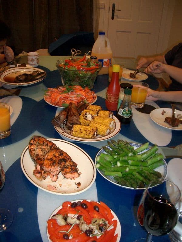 Foto de Salmón al Horno con Espárragos y Limón