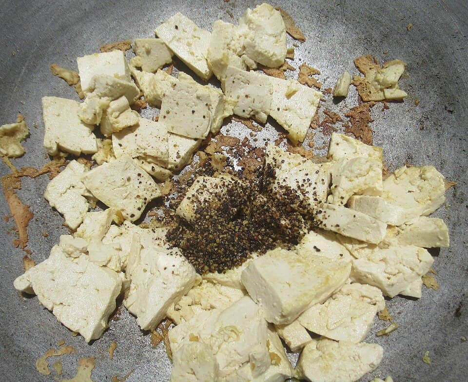 Foto de Salteado de tofu con pimientos y cebolla