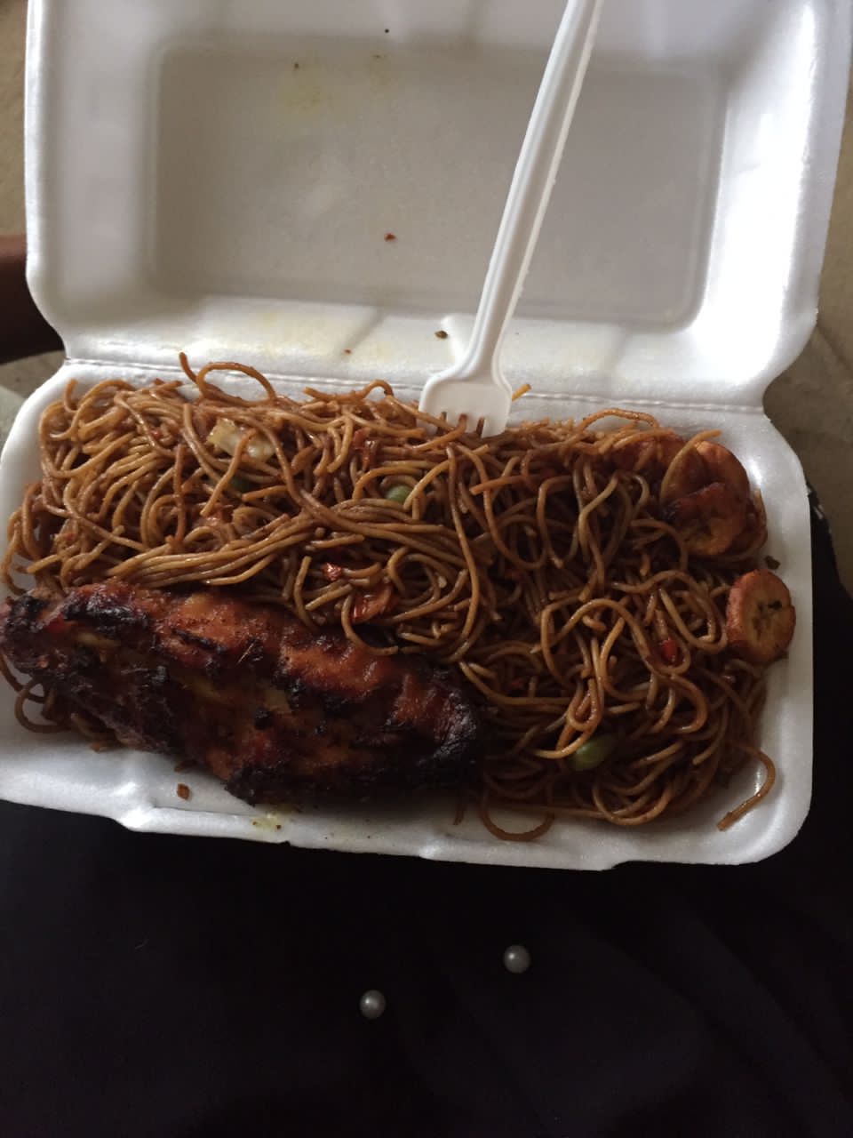 Foto de Espaguetis de pollo con espinacas y tomate