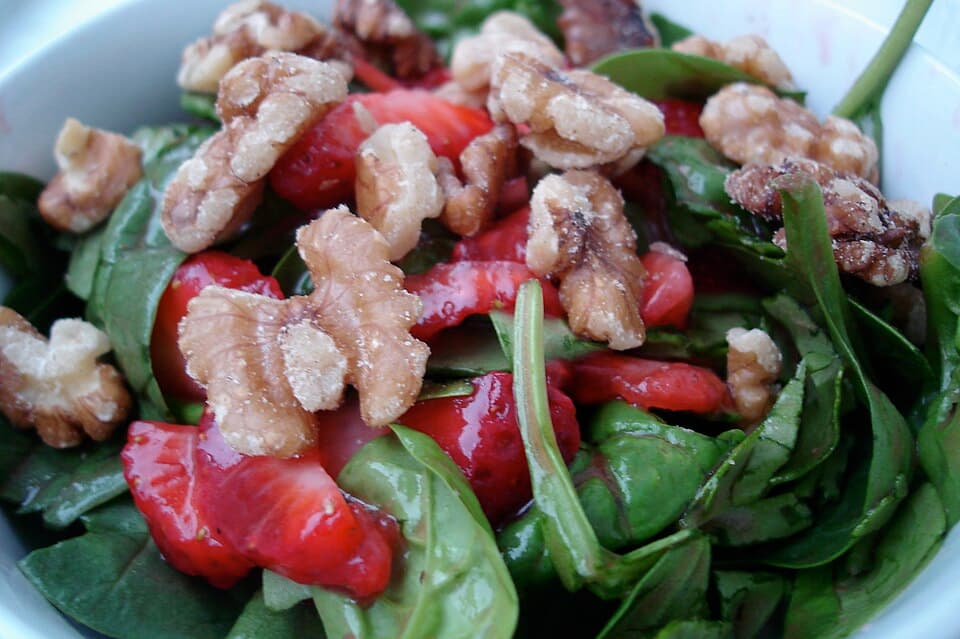 Foto de Ensalada de espinacas y fresas