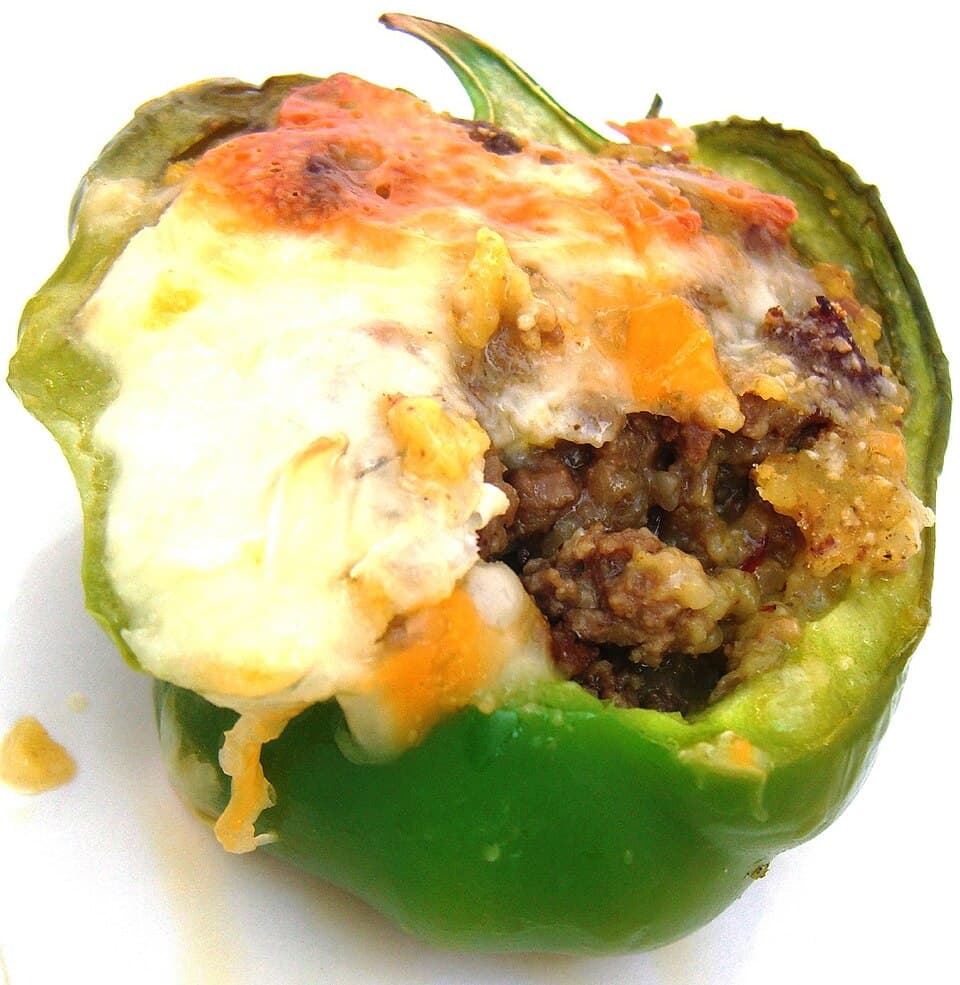 Foto de Pimientos rellenos de pavo y arroz