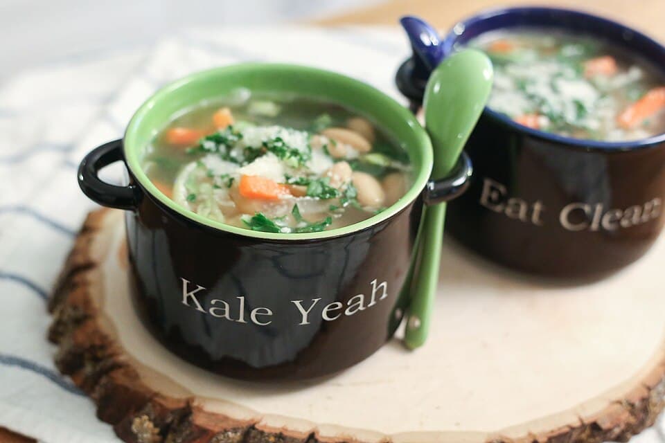 Foto de Sopa de garbanzos y kale