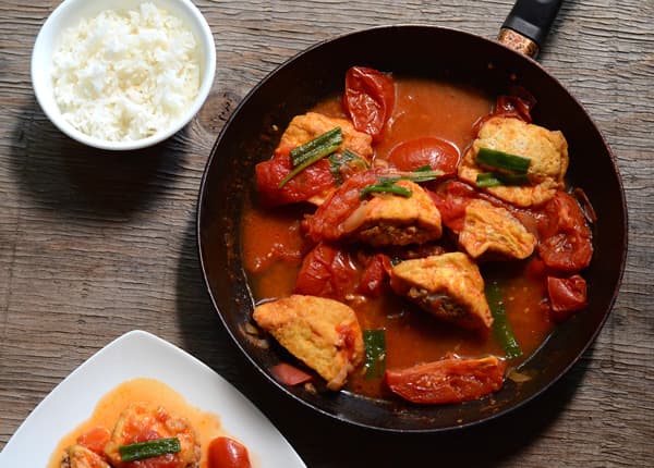 Foto de Tofu al Horno con Salsa de Tomate